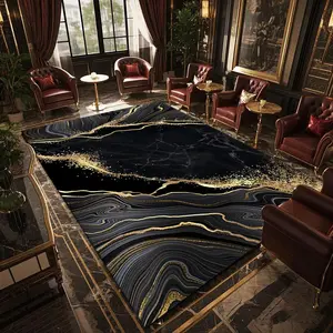 Marble Pattern Floor Mat, 1 Count Non-slip Floor Carpet, Decorative Area Rug for Home Living Room Bedroom Study Room, Home Decor, Modern Abstract Rug