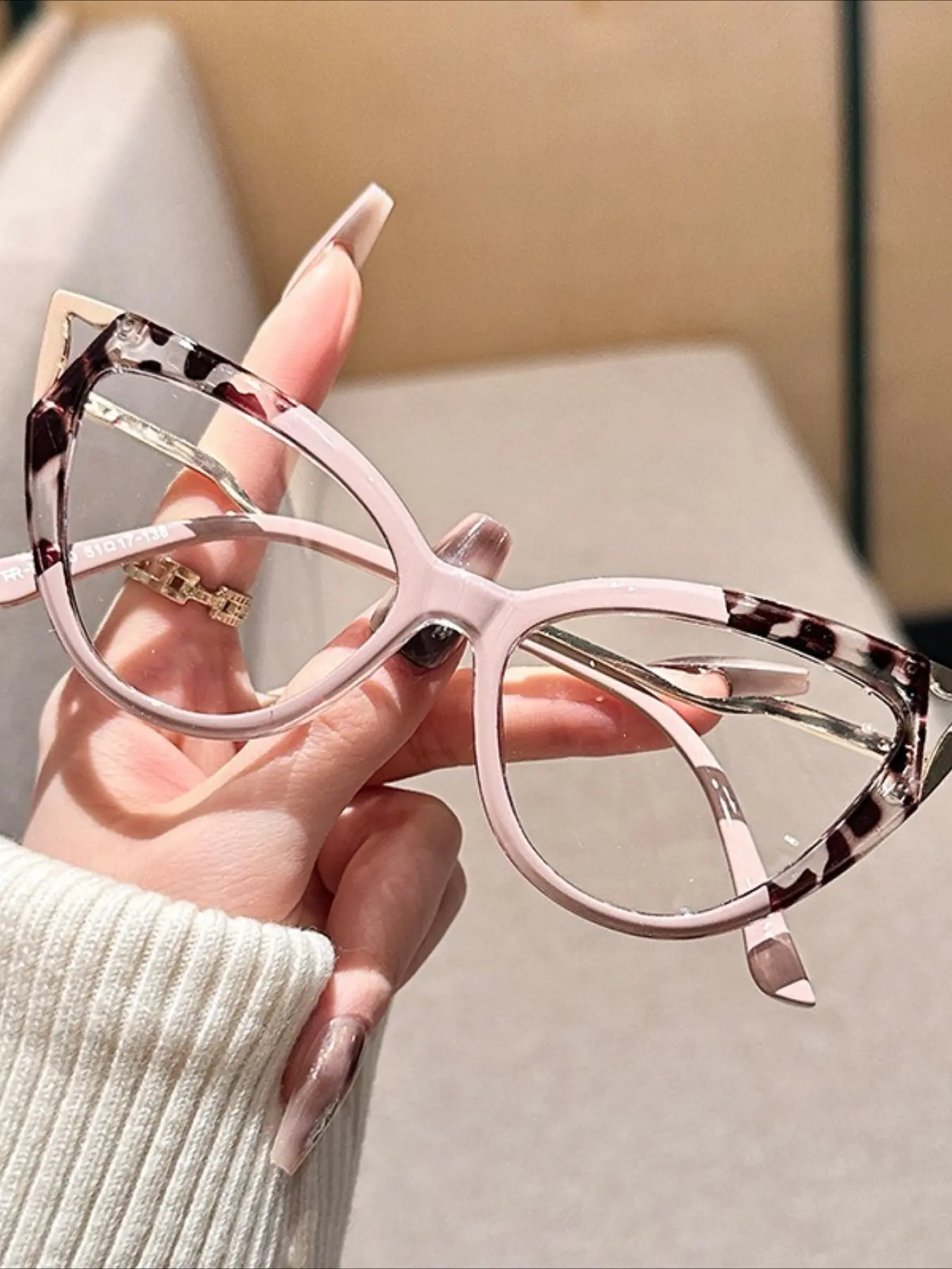 Fashion Cat Eye Glasses Frames Women Men Optical Clear Lens Simple Ultralight Eyeglasses Anti Blue Light Spectacle Frames