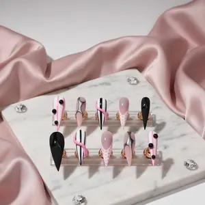 Pink Voltage-Luxury Press-ons