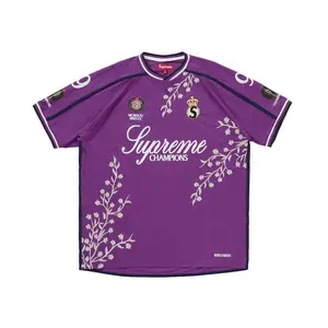 Supreme Men's Floral Soccer Jersey Purple, from StockX