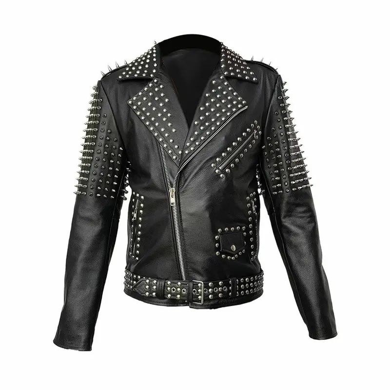 punk leather jacket - TikTok Shop