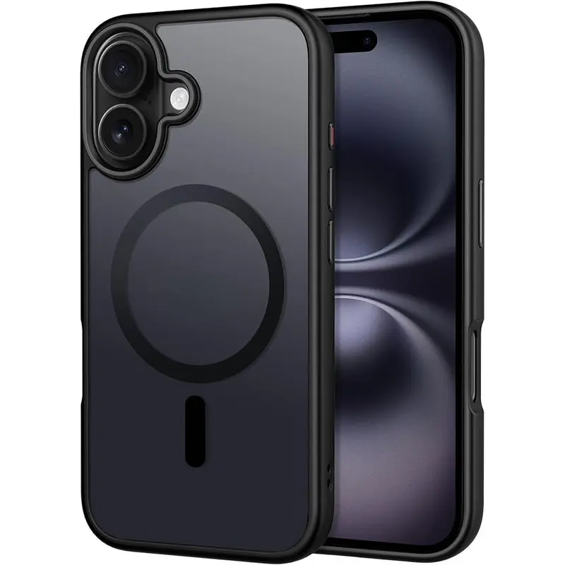 Phone Case for iPhone 16 ,MagSafe-Compatible Military Grade  - Semi-Transparent Matte, Drop-Resistant, Shockproof, Fingerprint-Resistant, Anti-Yellowing Mobile Phone Accessories