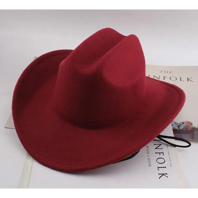 Felt with a straight curved edge   wine