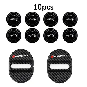 10-Piece Car Door Shock Absorber Set, Car Door Protector, Abs Plastic & Silicone Material, Rust-Resistant, Noise Reduction, Vibration Mitigation, Fits Most Vehicles
