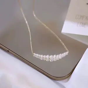 Pearl Necklace Edison Pearl with 18K Gold Chain * Elegant & Durable + Gift for Her + Minimanlist Jewelry + Everyday Wear Christmas Gifts