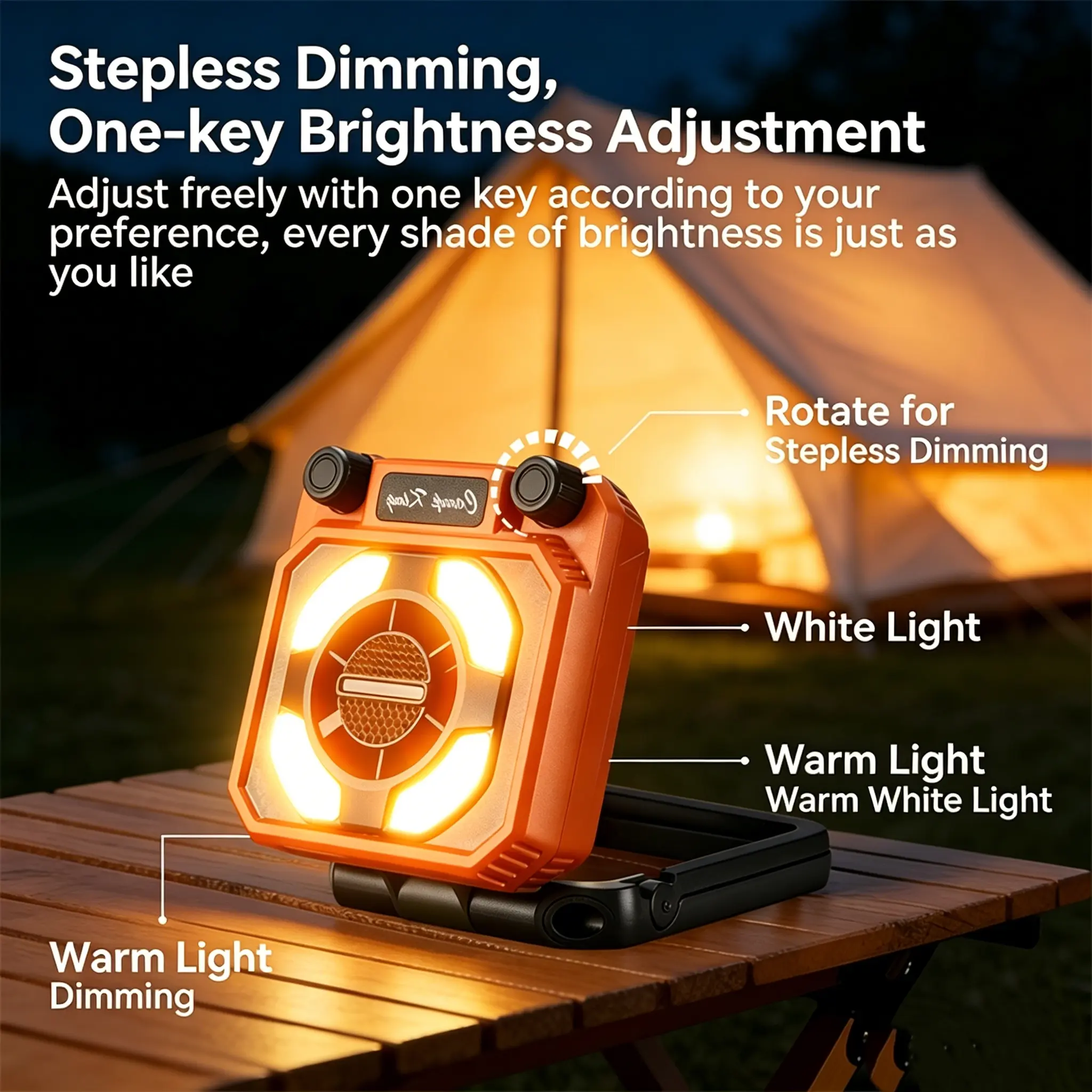 Portable 2-in-1 LED Camping Lantern and Cooling Fan, Collapsible Rechargeable Light with Magnetic Base, Power Display, and USB Power Bank for Camping, Multifunctional Fan, Portable Led Fan