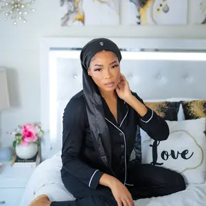 Hairweave Sleeve Satin – Black Sapphire | Not for Braids/Locs | For Sleeping, Weaves & Long Hair Hairweave Sleeve Satin – Black Sapphire | Not for Braids/Locs | For Sleeping, Weaves & Long Hair