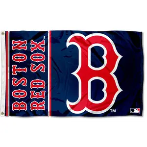 Boston Red Sox 3x5 Ft Flag Polyester MLB Team Banner Indoor Outdoor Sports Decor  For Fan Cave & Tailgating