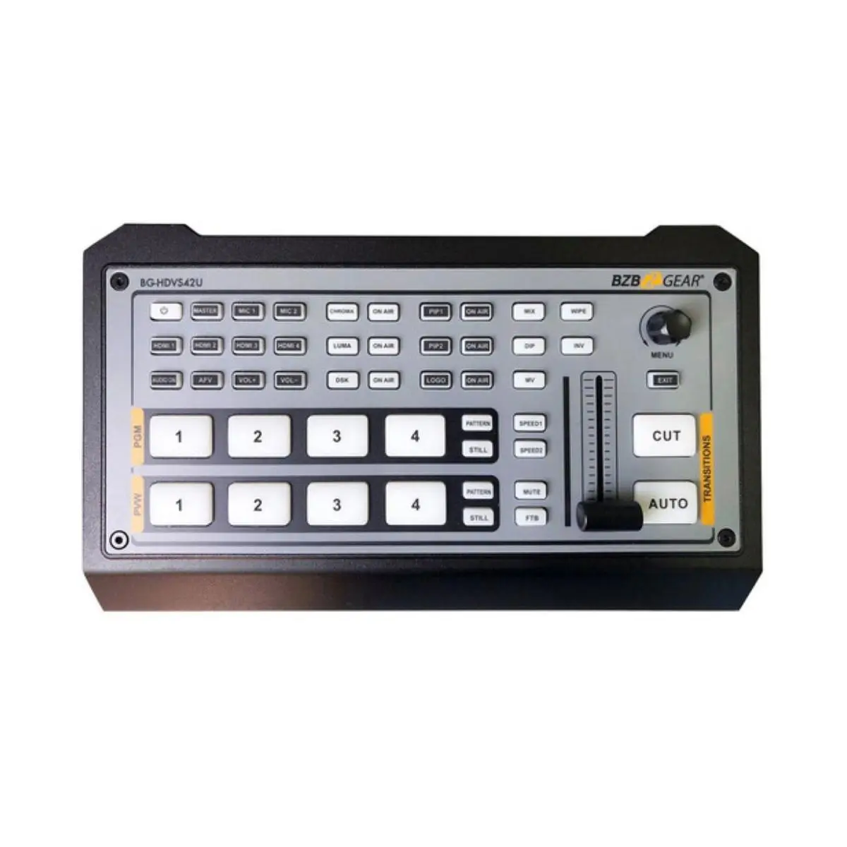 BZB GEAR BG-HDVS42U 4Ch HDMI Live Streaming Mini Video Switcher/Audio Mixer