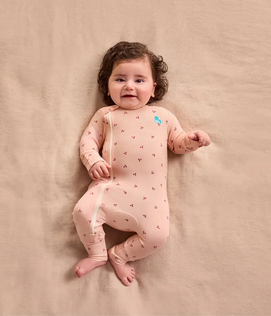 Romper Snug Fit Viscose from Bamboo Blush Cherries