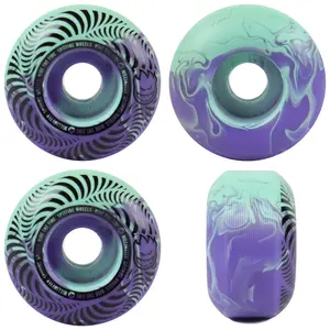 Spitfire Skateboard Wheels 48mm Flashpoint Classic Purple/Teal Swirl