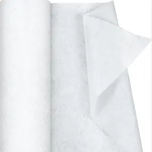 Iron-On Fusible Fleece Interface, 12inx10yd Single-Sided Attic Iron-Able Meltable Wool, Sewing Handmade Home Decor