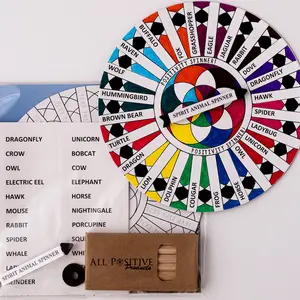 Spirit Animal Spinner Activity Wheel