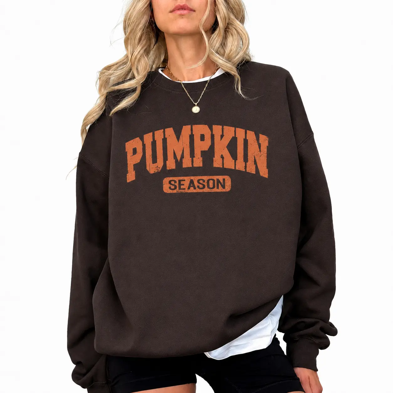 Retro Pumpkin Season Sweatshirt, Cute Fall Pullover, Cozy Thanksgiving Gift, Vintage Halloween Sweatshirt for Women, Spooky Season Outfit Fall Fashion