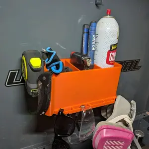 Magnetic Toolbox Organizer | Toolbox Door Storage Bin | Modular Garage Organizer | Strong Magnet Tool Holder