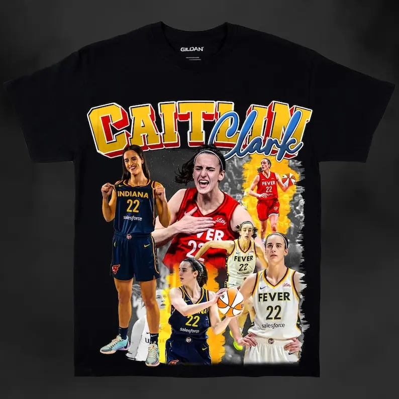 Caitlin Clark Indiana Fever Graphic T-Shirt, Vintage Women’s Basketball Tee, Retro Sports Gift for Basketball Lovers