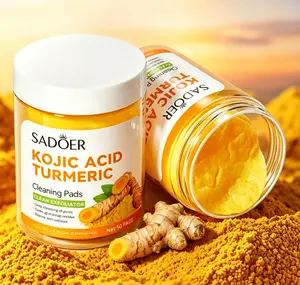 Turmeric & Kojic Acid Daily Cleansing Pads - Gentle Daily Face Scrub Pads