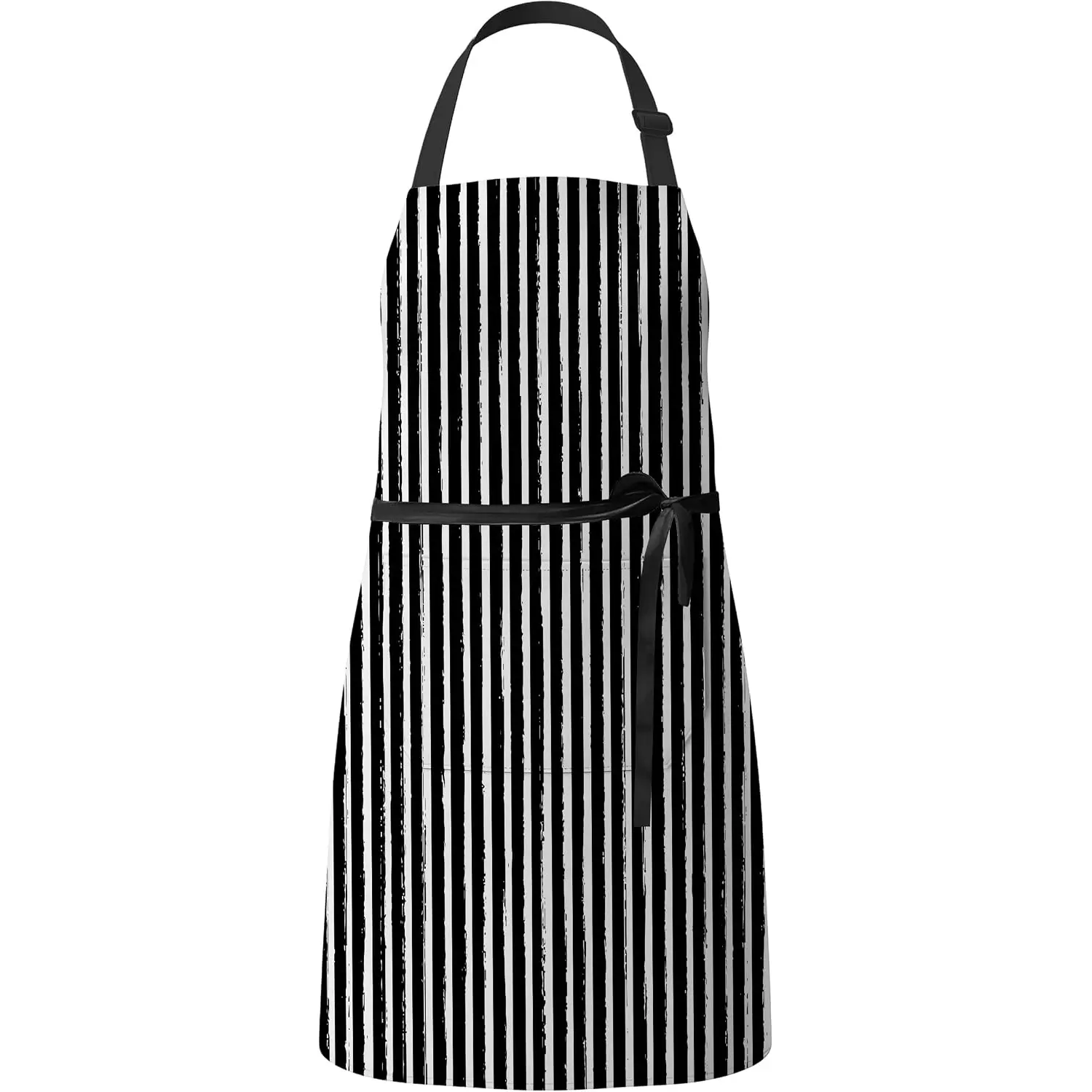 Striped Aprons for Women Men with 2 Pockets Adjustable Waterproof Kitchen Apron Birthday Gifts for Grilling Baking