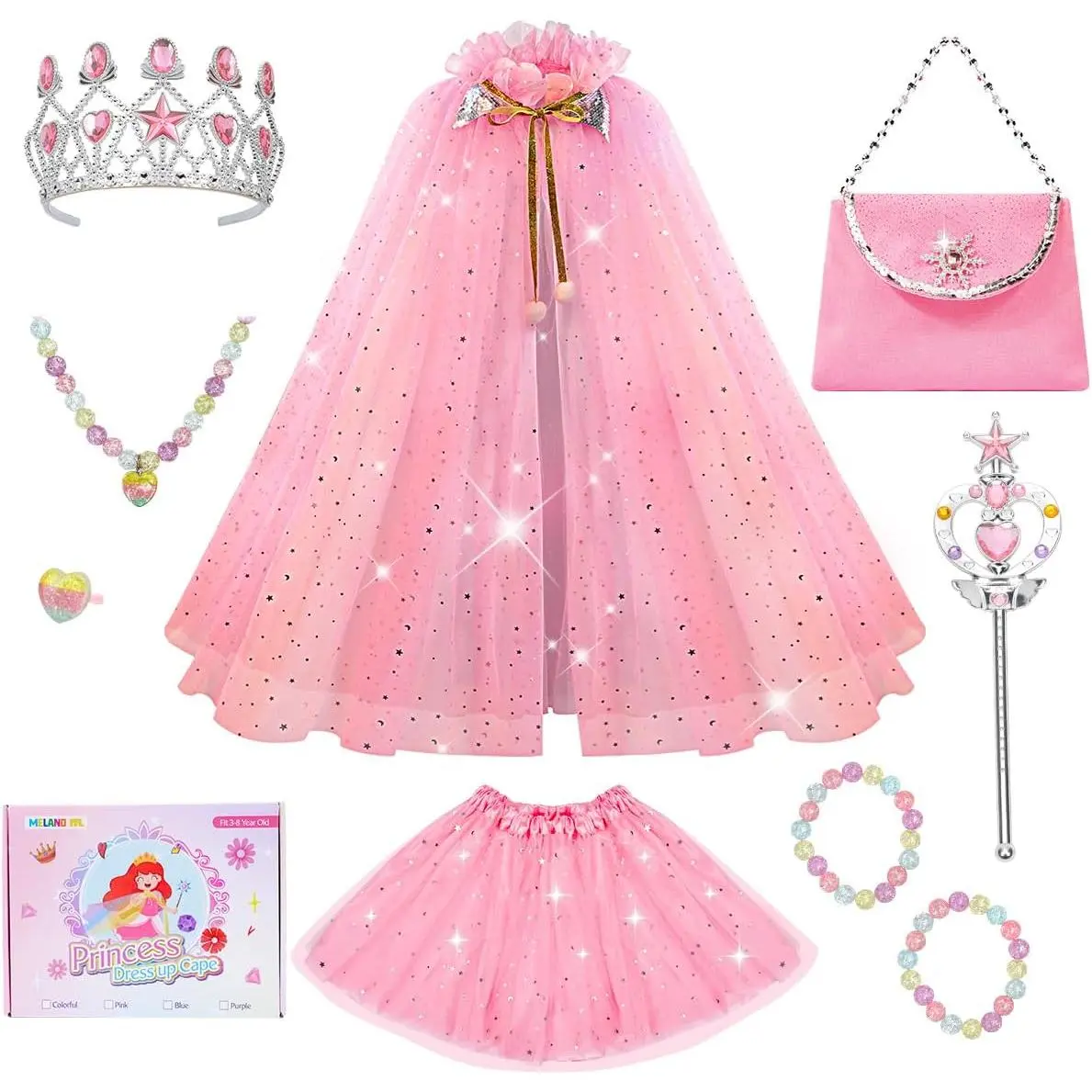 meland-11pcs-princess-dress-up-clothes-for-girls-includes-cape-kid