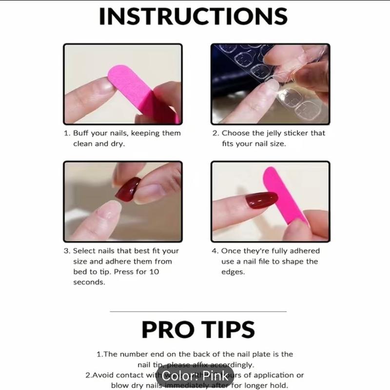 24pcs Glossy Short Square Fake Nails, White French Tip Press On Nails, Sweet Pink False Nails For Women Girls Daily Wear Nail Art Nail Care Nail Polish Polish Cutics Manicure Cosmetic Salon