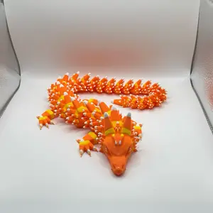 18” Jumbo Size Candy Corn 3D Printed Dragon