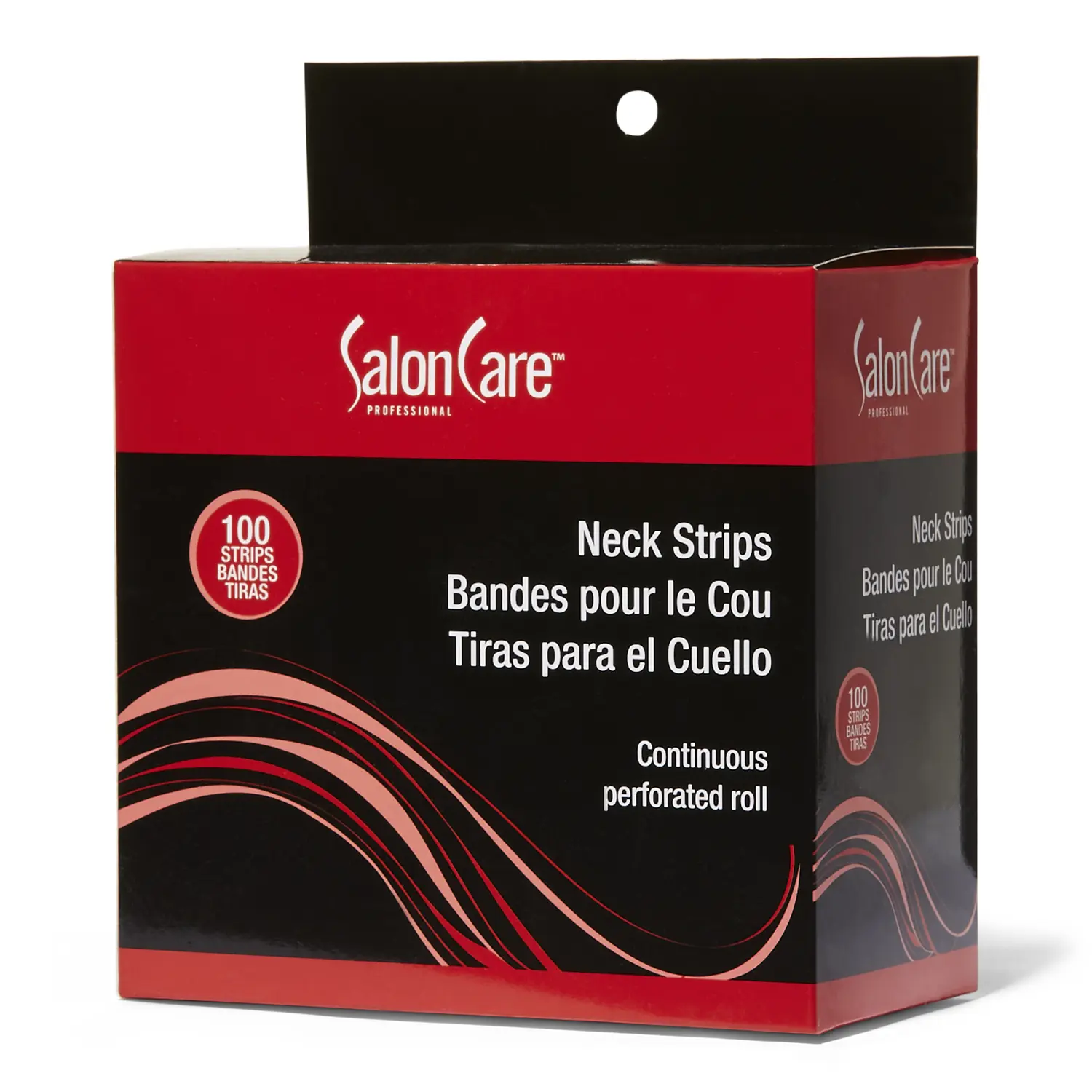 Salon Care Neck Strips, 100 Ct, Soft and Absorbent, Hair Care Wrap, Unisex