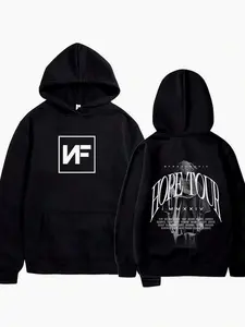 Rapper NF Hope Tour Concert Hoodie, Men's and Women's Fashion Hip Hop Long Sleeve Sweatshirt, High Quality Vintage Oversized Pullover, Streetwear Fan Merchandise, Unisex, Comfortable, Gift for Him, Gift for Her, Graphic