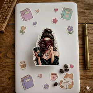 Acrylic 2D Phone Grip Run Little Mouse Dark Romance Reader Griptok Cute Bookish Girl Phone Stand Gift