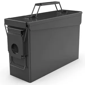 30 50 Cal Ammo Can Metal 9mm Ammo Box storage crate case For Shotgun bullet Rifle Nerf Ammunition Waterproof case-gard organizer