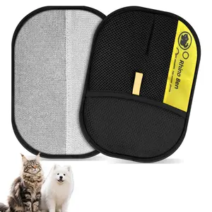 Upgrade Pet Hair Remover Electrostatic Gloves, Reusable Pet Hair Removal Glove for Cats & Dogs, Premium Cat & Dog Hair Remover Mitt for Couch Furniture Carpet Car Seat