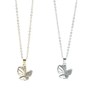 Chain Necklace with Butterfly Charm