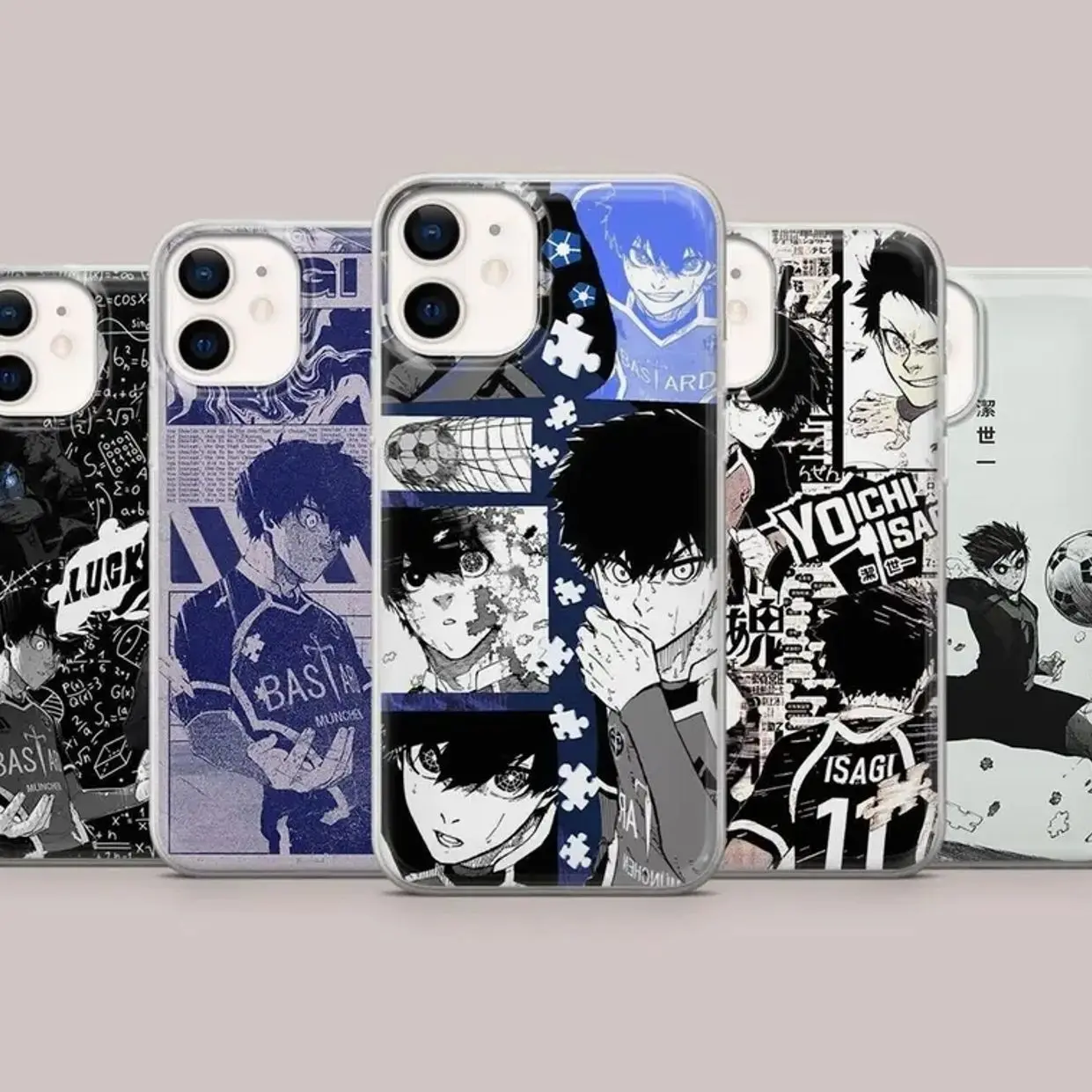 Isagi Yoichi Phone Case Blue Lock Sports Cover Compatible with iPhone X, 11, 12, 13, 14, 15, 16, 17 Plus Pro Promax & SS Galaxy S21-26 Series