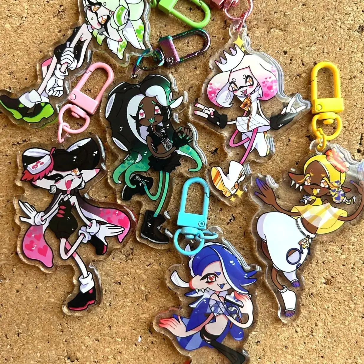 5 ops Idols NOODLE acrylic keychains!