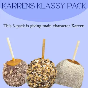 Karrens Klassy 3 pack: Double Chocolate Toffee, Heavenly (Apple pie) AND Double Chocolate Toffee in White