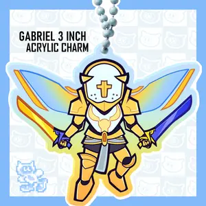 Gabriel Acrylic Keychain - ULTRAKILL, Cute Keychains for Bags and Keys, Perfect for Personal Style, Collecting and Gifting