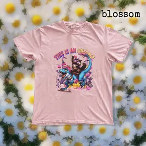 Funny Cat Riding Dinosaur T-Shirt, This Is An Outrage Meme Shirt.