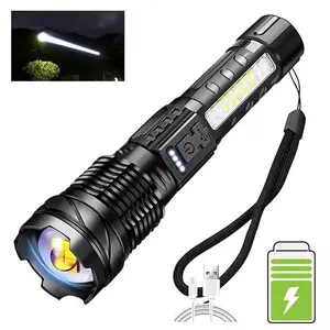 2-in-1 POWER BANK FLASHLIGHT | Super Bright, USB Rechargeable, Zoomable | Camping, Emergency, Fishing, Security MUST-HAVE