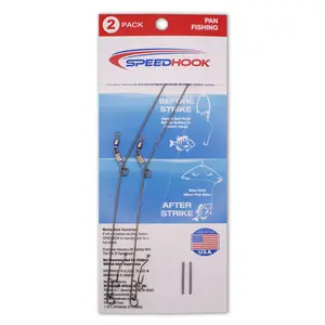 Speedhook 2 Pack  Spring Loaded  Hook   Automatically Sets Hook  Adjustable Tension bass fishing