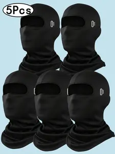 5-Pack Balaclava Headgear, High Elasticity, Windproof, Warm, UV Protection, Ideal for Skiing, Motorcycle, Hiking, Cycling, Fishing