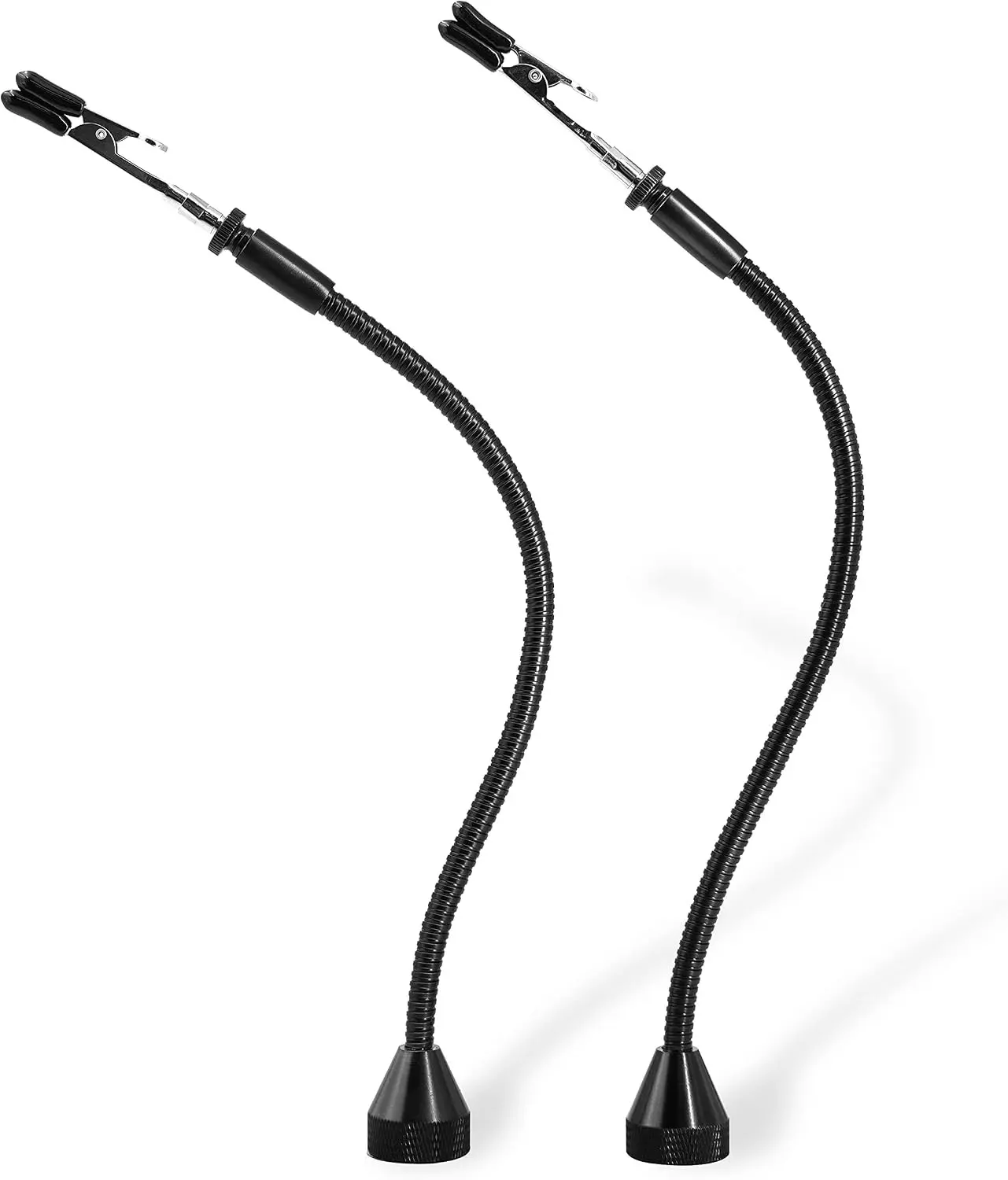 2 Pack Set Magnetic Flexible Gooseneck Metal with Alligator Clips for Helping Hands Third Hand Tool Automobile Electronics Soldering Jewelry Painting Art Crafts Hobby