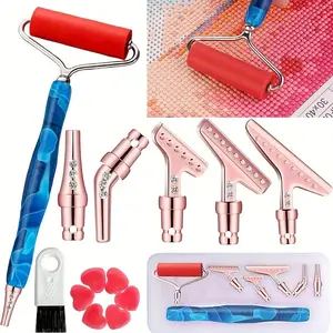 Diamond Painting Tools Alloy Diamond Dotting Pen & Metal Dotting Tips Resin Pen DIY Craft Tool Set for 5D Diamond Art Embroidery Kits(Blue,Purple,White) Crafting Projects