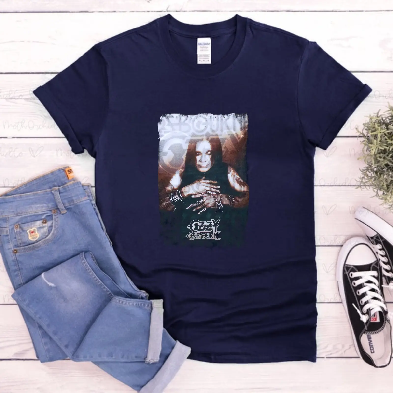 Ozzy Osbourne T-shirt, Ozzy Osbourne All The Jewelry Heavy Metal 
