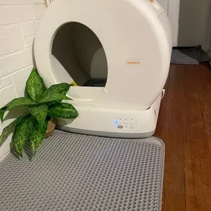 MeoWant Self-Cleaning Cat Litter Box with Safety Protection, APP Control, and Odor Removal for Multi Cats - Extra Large Size