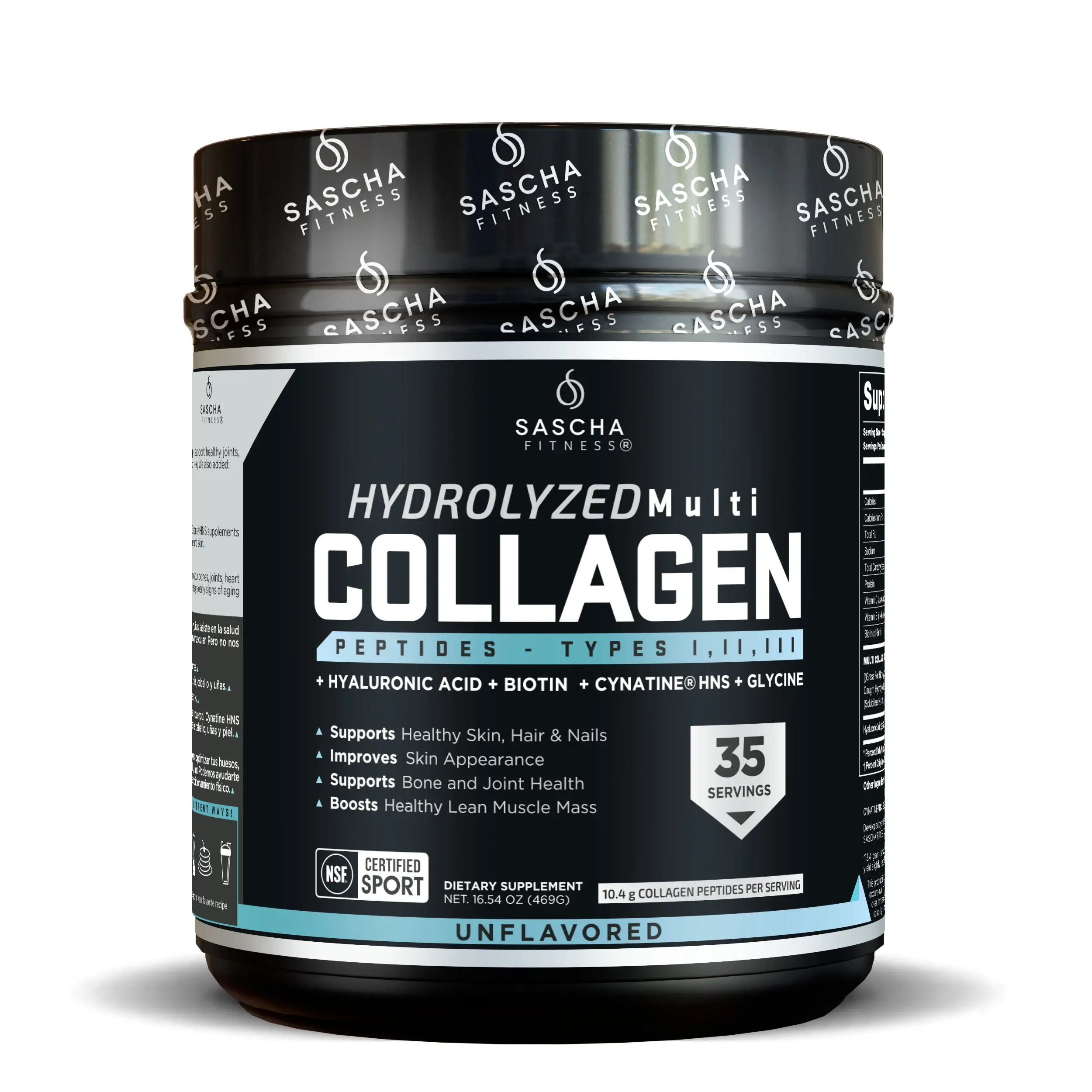 SASCHA FITNESS Hydrolyzed Multi Collagen UNFLAVORED