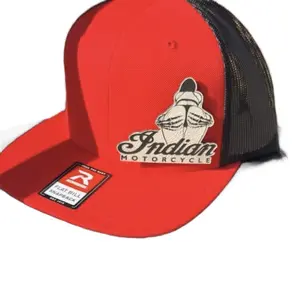 Indian Motorcycle Custom Made Patch. Available in Multiple Colors Casual Style Black and White snapback FlexFit, Fashion cap unisex hat Classic Trucker Adjustable Trendy hats men men gift baseball cap