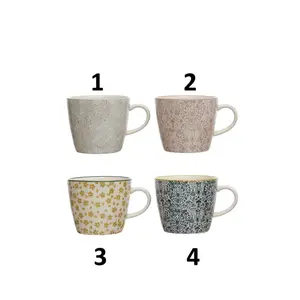 Hand-Stamped Stoneware Mug