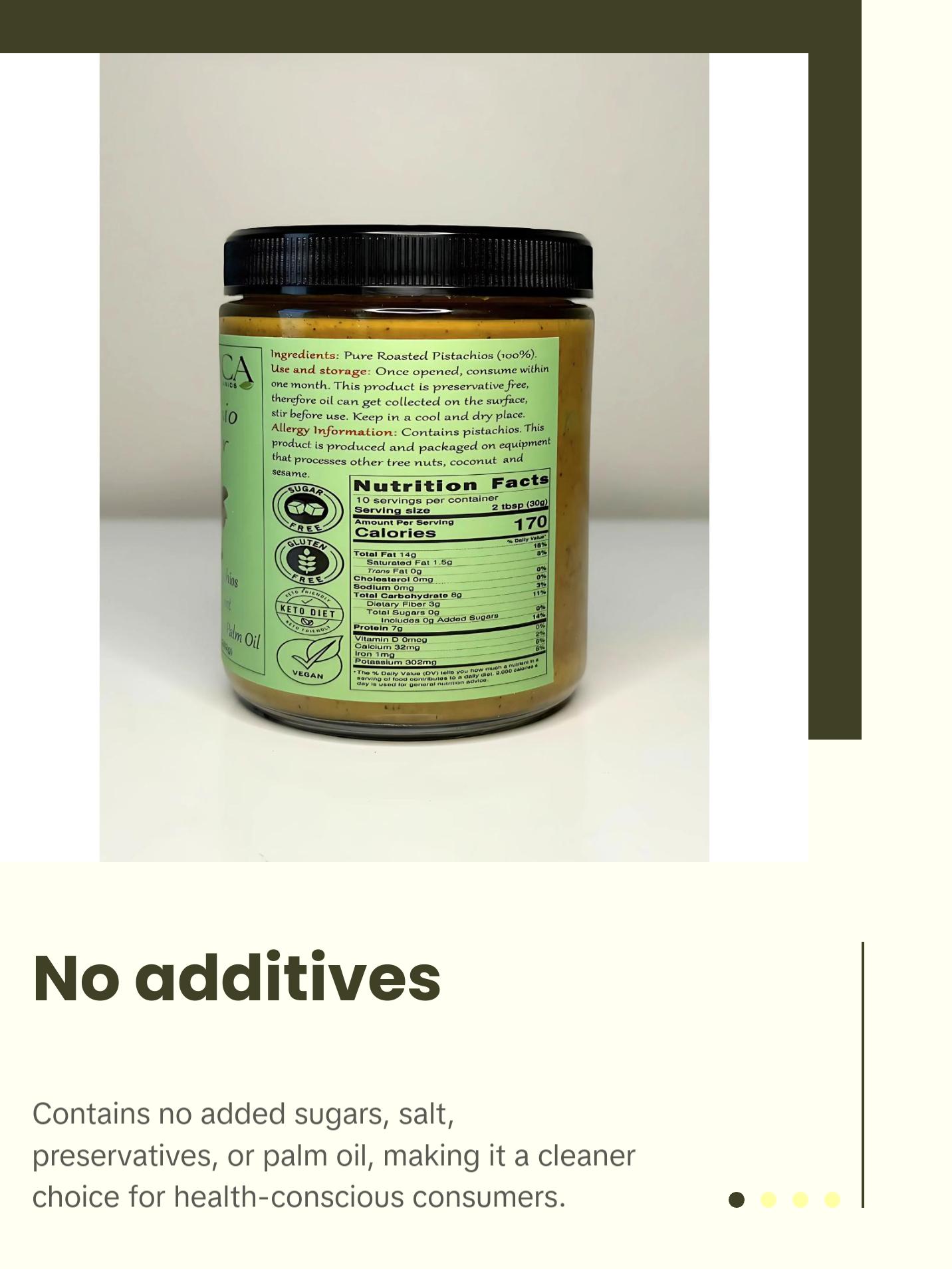 100% Natural Pistachio Butter