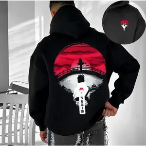 Oversized Uchiha Brothers Hoodie, Sasuke and Itachi Hoodie, Unisex Anime Streetwear Pullover, Gift for Fans