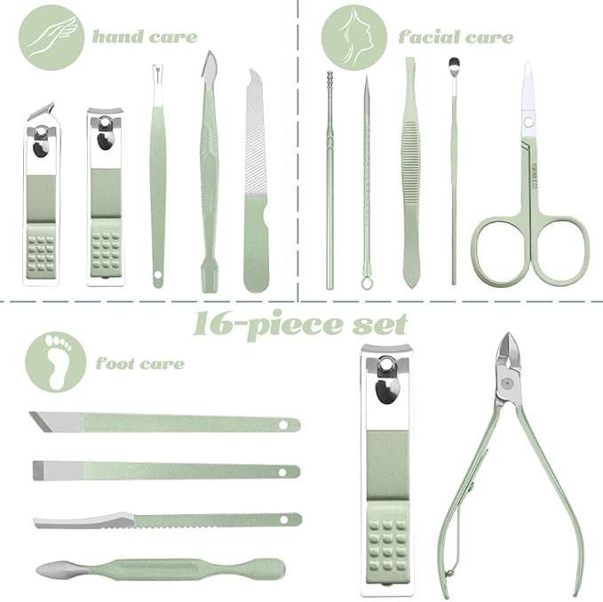 Nail Clipper,Manicure Set,Nail Supplies,Cuticle Cutter,Nail Clipper Set,Mens Gifts Under 10 Dollars,Beauty Gift Sets,Mens Manicure Set,Toe Nail Clippers for Thick Nails for Seniors,Gifts for Husband