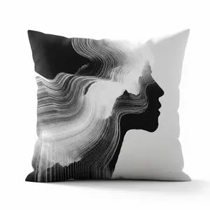 2pcs Abstract Art Pillowcase 45X45cm Modern Room Decor Black White Cushion Cover